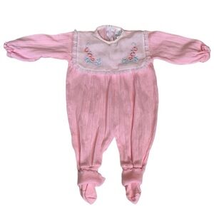 Vintage pink sweater jumpsuit Size 3-6 Months / 3-6M